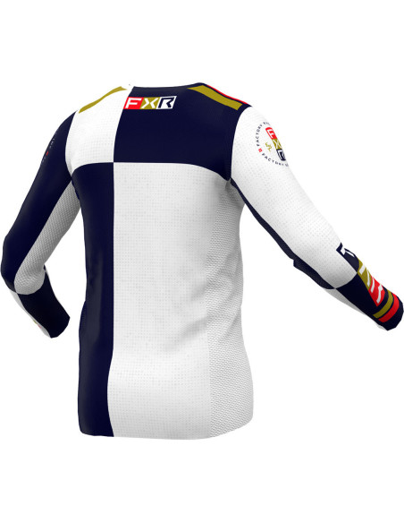 Maillot cross FXR 24.5 Podium Pro Battalion - Bleu Blanc Rouge