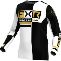Maillot cross FXR 24.5 Podium Pro Battalion - Blanc Noir