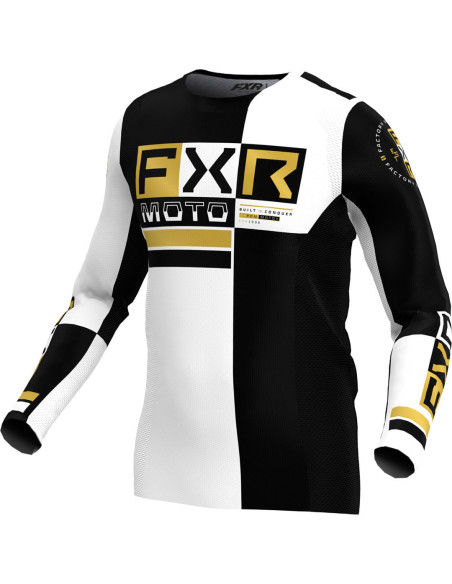 Maillot cross FXR 24.5 Podium Pro Battalion - Blanc Noir