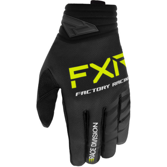 Gants cross FXR 2023 Prime - Noir Jaune Fluo