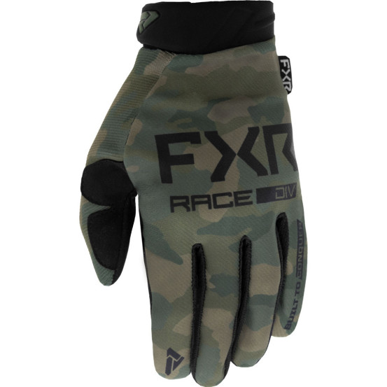 Gants cross FXR 2023 Reflex - Camo Noir Kaki