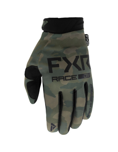 Gants cross FXR 2023 Reflex - Camo Noir Kaki