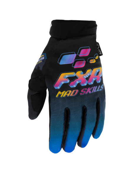 Gants cross FXR 2023 Reflex - Mad Skills Bleu Rose