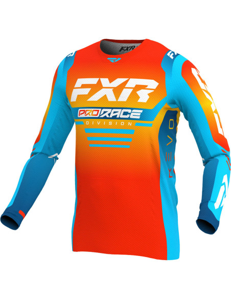Maillot cross FXR 2024 Revo - Sunrise Orange Bleu