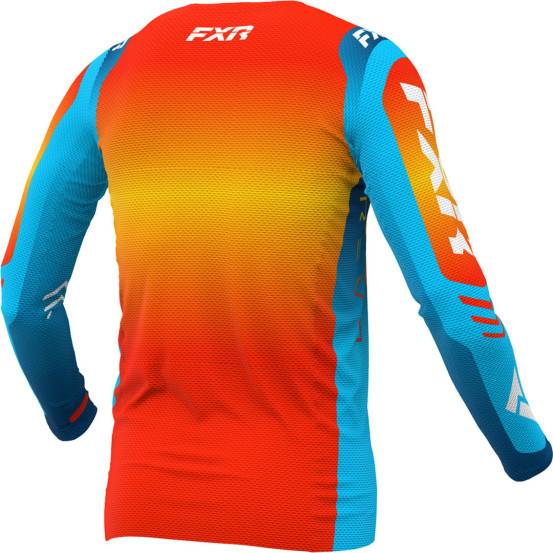 Maillot cross FXR 2024 Revo - Sunrise Orange Bleu