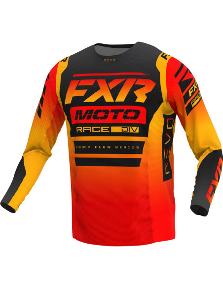Maillot cross FXR 2023 Revo Comp - Tequila Sunrise Orange Noir