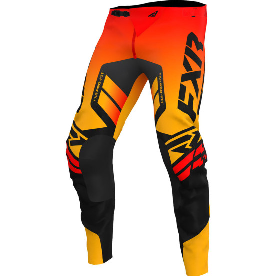 Pantalon cross FXR 2023 Revo Comp - Tequila Sunrise Noir Orange