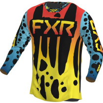 Maillot cross FXR 2023 Podium - Dart Frog Bleu Rouge