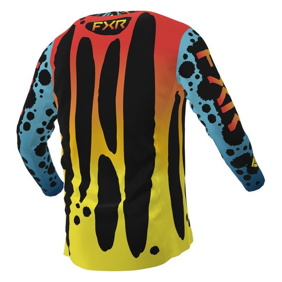 Maillot cross FXR 2023 Podium - Dart Frog Bleu Rouge