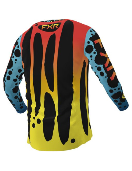Maillot cross FXR 2023 Podium - Dart Frog Bleu Rouge