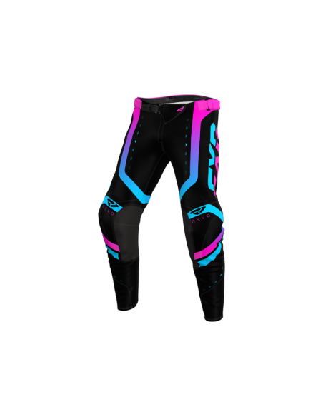 Pantalon cross FXR 2023 Revo Pro - Nightclub Noir Rose Bleu