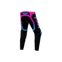 Pantalon cross FXR 2023 Revo Pro - Nightclub Noir Rose Bleu 2