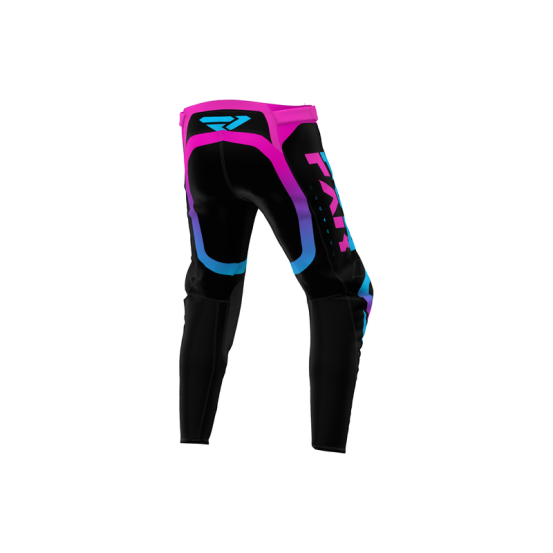 Pantalon cross FXR 2023 Revo Pro - Nightclub Noir Rose Bleu
