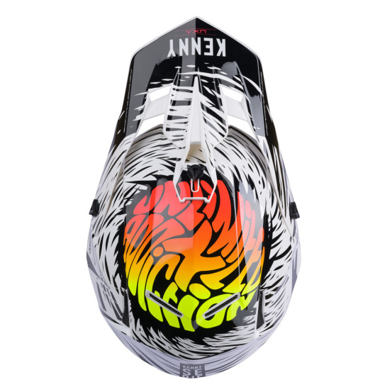 Casque cross Kenny 2024 Performance Graphic - Uxa Blanc Noir