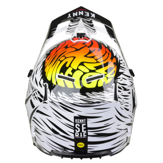 Casque cross Kenny 2024 Performance Graphic - Uxa Blanc Noir