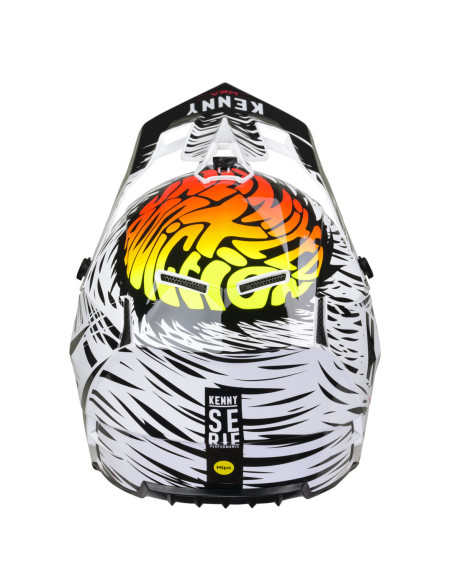 Casque cross Kenny 2024 Performance Graphic - Uxa Blanc Noir