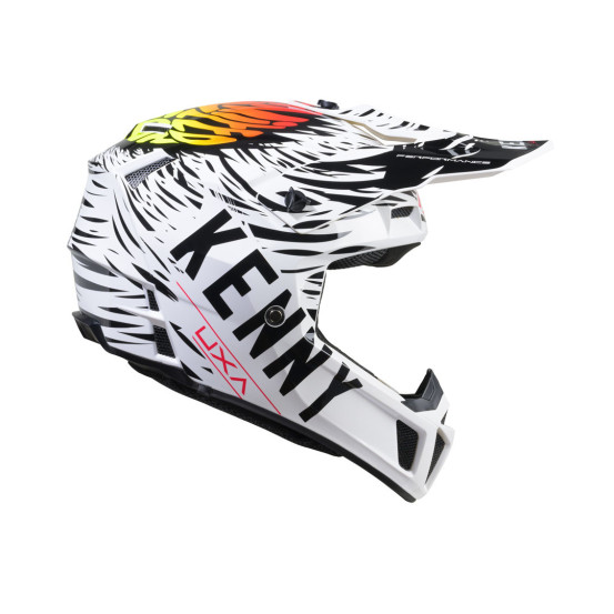 Casque cross Kenny 2024 Performance Graphic - Uxa Blanc Noir