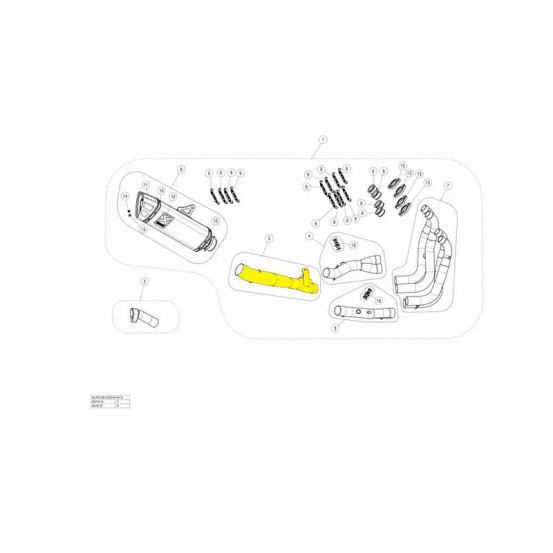 Tubes de raccord AKRAPOVIC L-S13R5