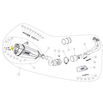 Patte de fixation de silencieux AKRAPOVIC P-X189