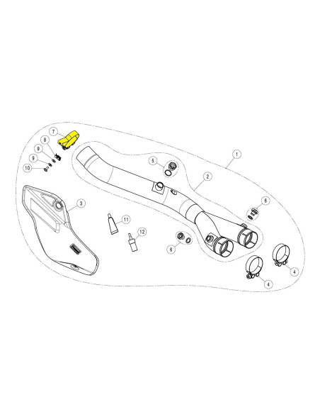 Collier de serrage de manchon AKRAPOVIC P-R186