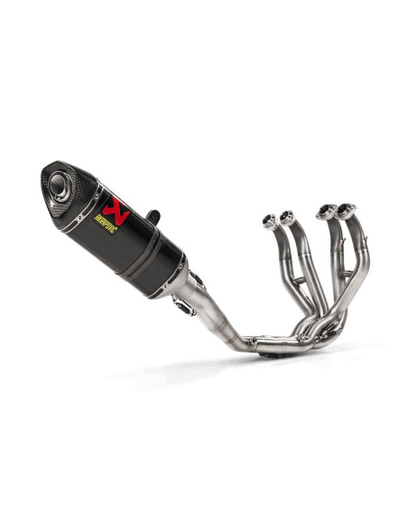 Ligne complète inoxe carbone AKRAPOVIC Racing Line Kawasaki ZX-6R 2023