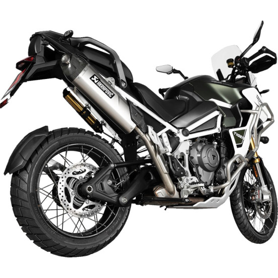 Silencieux titane carbone AKRAPOVIC Triumph 1200 Tiger 2022-2024