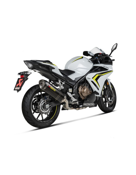 Silencieux AKRAPOVIC Carbone HONDA CB X 400 2016-2020 - 500 CB F/X 2016-2022 CBR 400 - 500 2016-2022