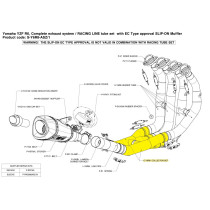 Collecteurs d'échappement AKRAPOVIC Titane YAMAHA R6 2008-2010