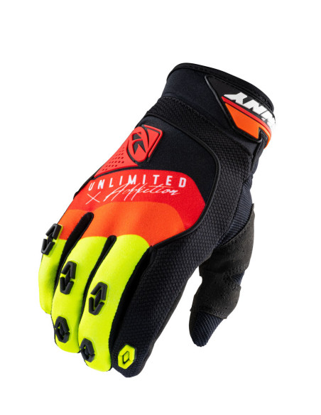 Gants cross Kenny Safety - Noir Rouge Orange