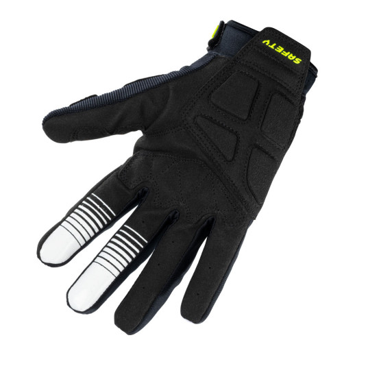 Gants cross Kenny Safety - Noir Gris Jaune Fluo