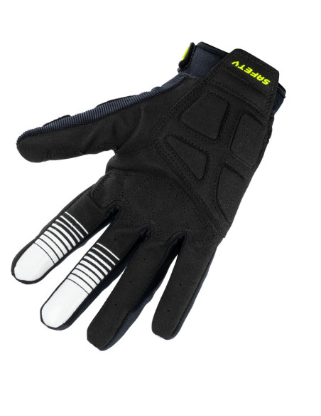Gants cross Kenny Safety - Noir Gris Jaune Fluo