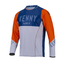 Maillot cross Kenny 2022 Titanium - Bleu Orange