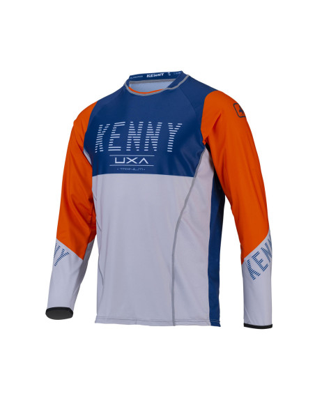 Maillot cross Kenny 2022 Titanium - Bleu Orange