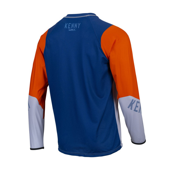 Maillot cross Kenny 2022 Titanium - Bleu Orange