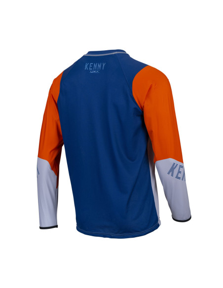Maillot cross Kenny 2022 Titanium - Bleu Orange