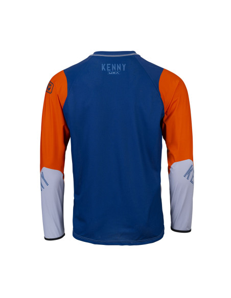 Maillot cross Kenny 2022 Titanium - Bleu Orange