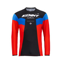 Maillot cross Kenny 2023 Titanium - Rouge Noir