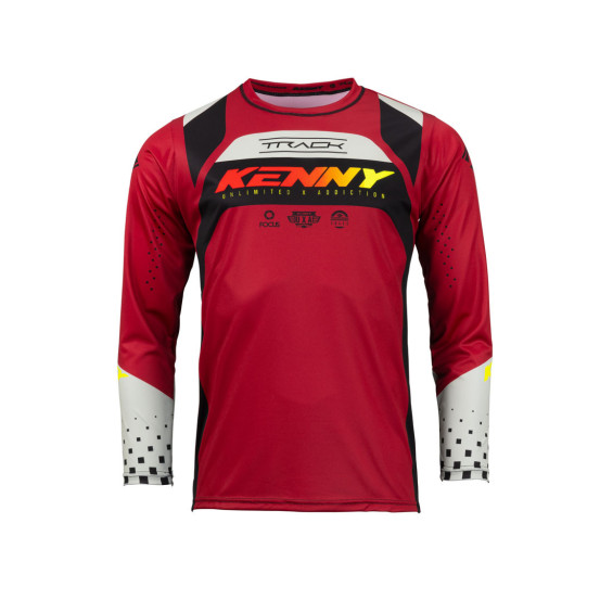 Maillot cross Kenny 2023 Track Focus - Rouge Foncé
