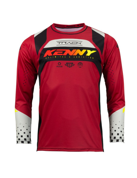 Maillot cross Kenny 2023 Track Focus - Rouge Foncé