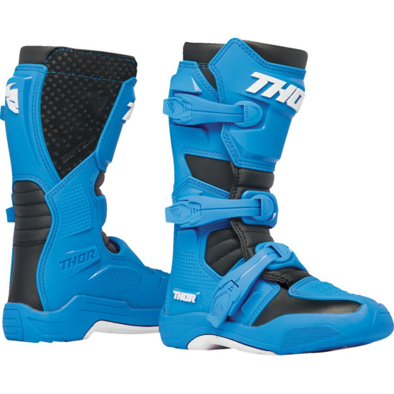 Bottes cross enfant Thor Blitz XR - Bleu Noir