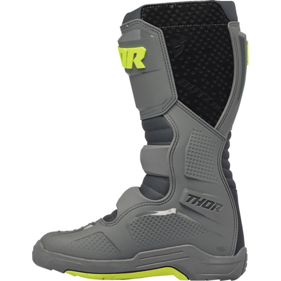 Bottes cross Thor Blitz XR - Gris Jaune Fluo