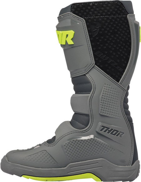 Bottes cross Thor Blitz XR - Gris Jaune Fluo