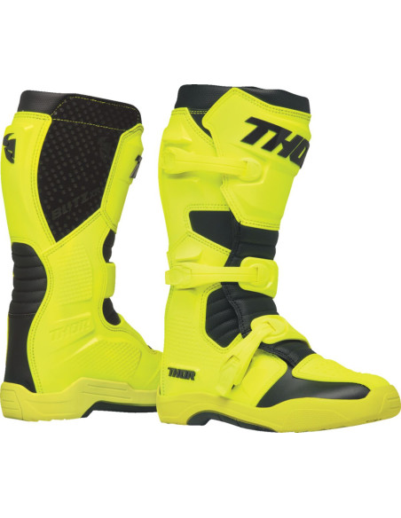 Bottes cross Thor Blitz XR - Jaune Fluo Noir