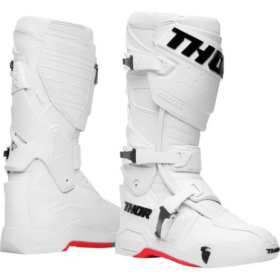 Bottes cross Thor Radial - Frost Blanc