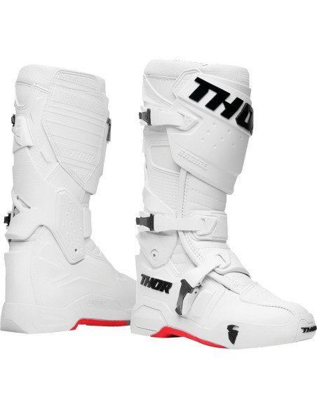 Bottes cross Thor Radial - Frost Blanc