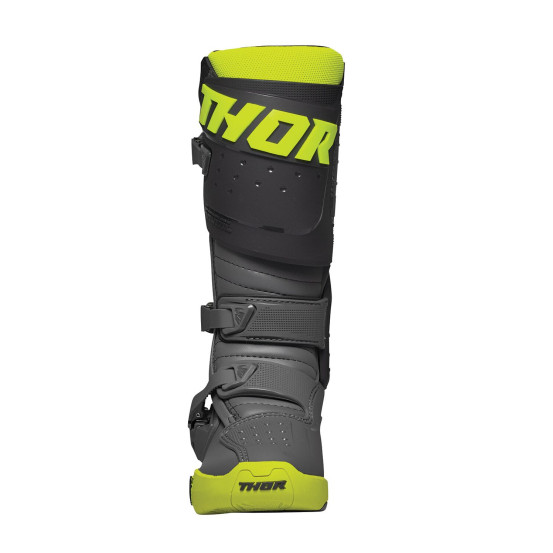 Bottes cross Thor Radial - Gris Jaune Fluo