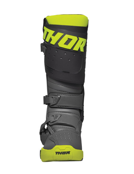 Bottes cross Thor Radial - Gris Jaune Fluo