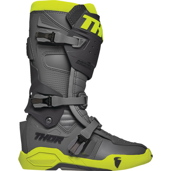 Bottes cross Thor Radial - Gris Jaune Fluo