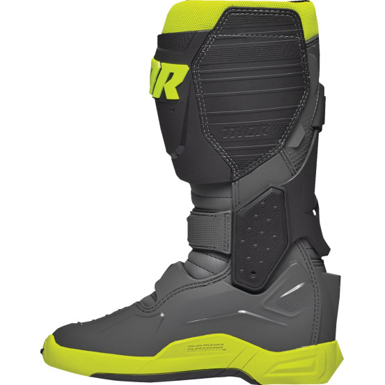 Bottes cross Thor Radial - Gris Jaune Fluo