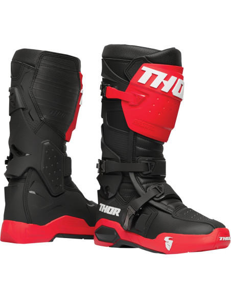 Bottes cross Thor Radial - Rouge Noir
